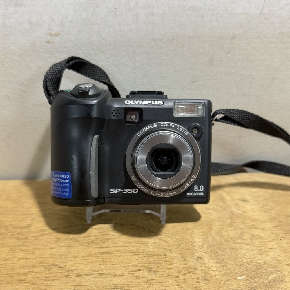 Olympus SP-350 8.0MP Digital Camera 3x Zoom Compact Tested Y2K 2000s CB